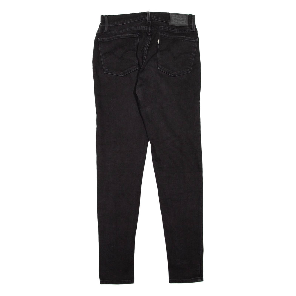 LEVI'S 710 Womens Jeans Black Slim Skinny W26 L30