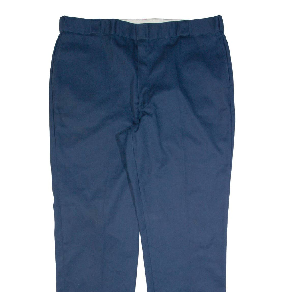 DICKIES Workwear Mens Trousers Blue Regular Straight W44 L36