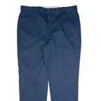 DICKIES Workwear Mens Trousers Blue Regular Straight W44 L36