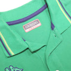 KAPPA Mens Green Short Sleeve Plain S Cotton Polo Shirt Casual Summer