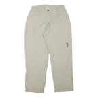 JACK WOLFSKIN Womens Polyester Blend Beige Relaxed Straight Trousers W28 L28