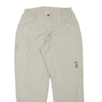 JACK WOLFSKIN Womens Polyester Blend Beige Relaxed Straight Trousers W28 L28