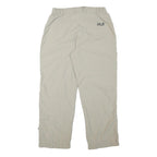 JACK WOLFSKIN Womens Polyester Blend Beige Relaxed Straight Trousers W28 L28