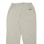 JACK WOLFSKIN Womens Polyester Blend Beige Relaxed Straight Trousers W28 L28
