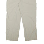 JACK WOLFSKIN Womens Polyester Blend Beige Relaxed Straight Trousers W28 L28