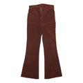 MAX&CO Womens Cotton Blend Brown Regular Flared Trousers W27 L28
