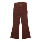 MAX&CO Womens Cotton Blend Brown Regular Flared Trousers W27 L28