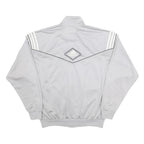 ADIDAS Mens Grey & Black Sports Jacket XL Polyester Zip Plain Casual Fitness Top