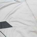 ADIDAS Mens Grey & Black Sports Jacket XL Polyester Zip Plain Casual Fitness Top