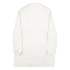 MINT VELVET Womens White Cotton Blend Button Jacket UK 8 Plain Long Sleeve