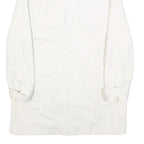 MINT VELVET Womens White Cotton Blend Button Jacket UK 8 Plain Long Sleeve