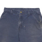 CARHARTT Mens Shorts Blue Casual 2XL W36 Cotton Blend Workwear Utility