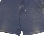 CARHARTT Mens Shorts Blue Casual 2XL W36 Cotton Blend Workwear Utility