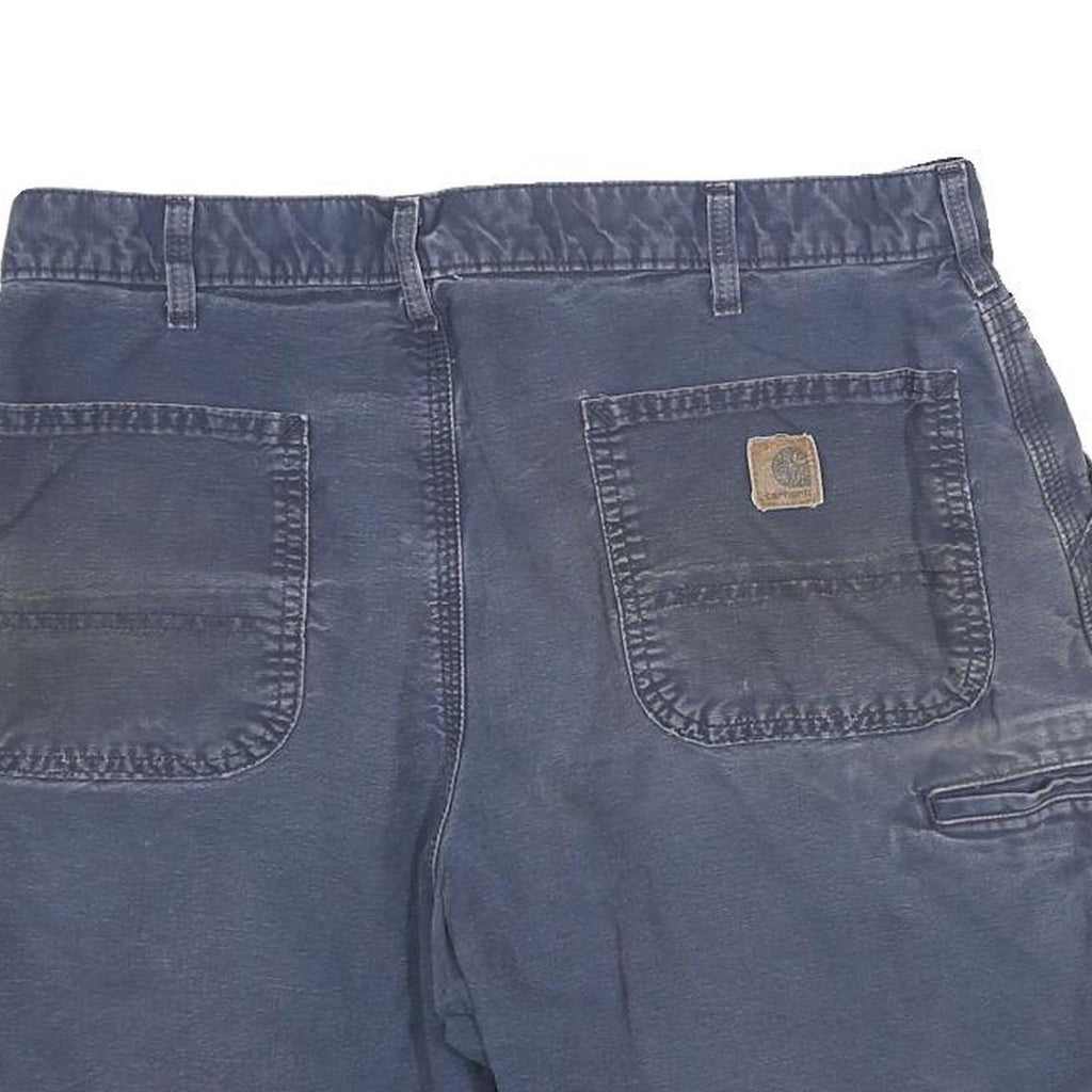 CARHARTT Mens Shorts Blue Casual 2XL W36 Cotton Blend Workwear Utility