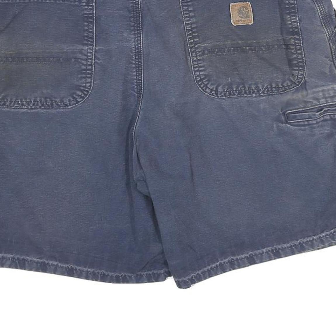 CARHARTT Mens Shorts Blue Casual 2XL W36 Cotton Blend Workwear Utility