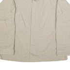 TRU-SPEC Mens Beige Cotton Blend Tactical Zip Jacket L Plain Utility Military