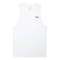 UNDER ARMOUR Mens White Sleeveless Crew Neck S Performance Sports Gym Vest
