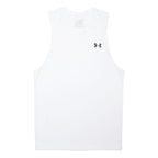 UNDER ARMOUR Mens White Sleeveless Crew Neck S Performance Sports Gym Vest