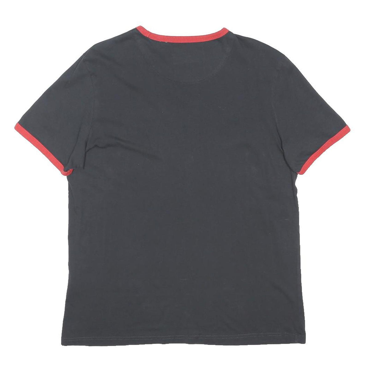 LYLE & SCOTT Mens Black & Red Deutschland Graphic T-Shirt L Short Sleeve Crew