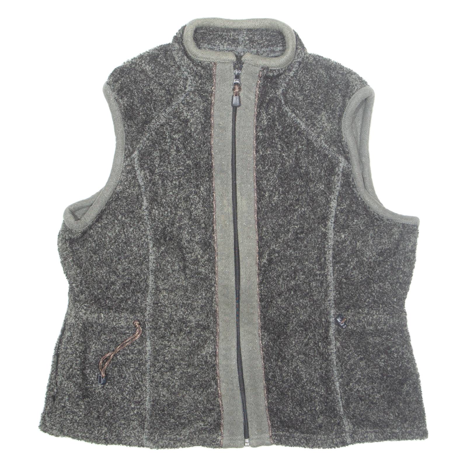 WOOLRICH Womens Fleece Gilet Grey L