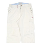 SAIL XTREME Womens Cotton Blend White Relaxed Cargo Trousers W30 L30