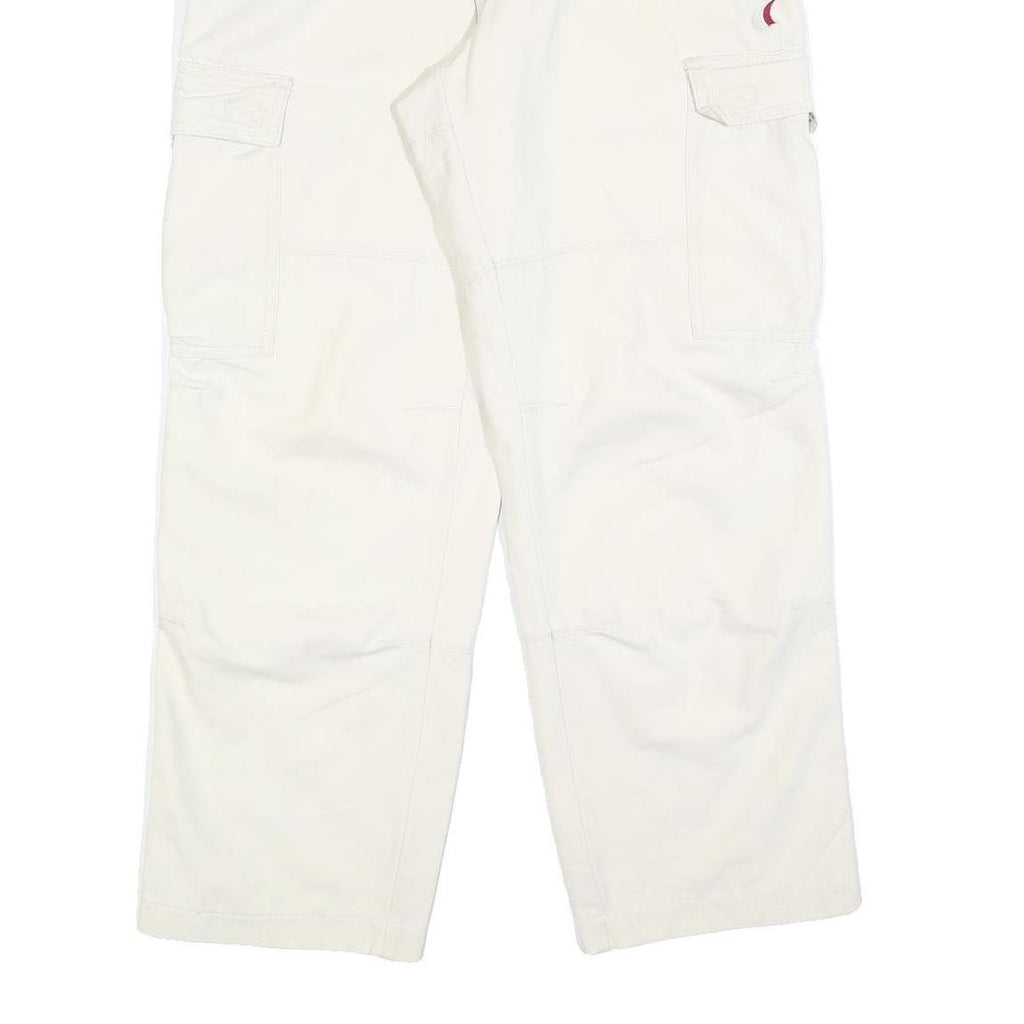 SAIL XTREME Womens Cotton Blend White Relaxed Cargo Trousers W30 L30