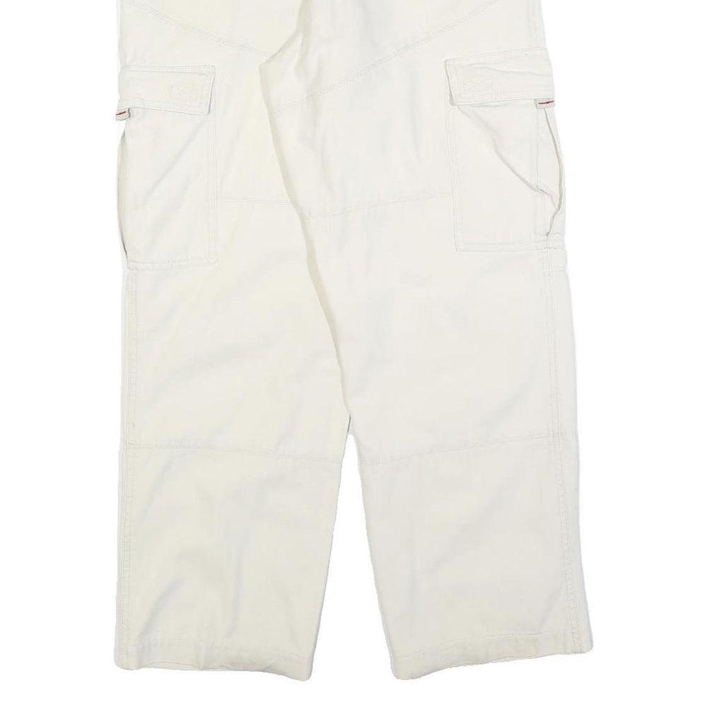 SAIL XTREME Womens Cotton Blend White Relaxed Cargo Trousers W30 L30
