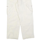 SAIL XTREME Womens Cotton Blend White Relaxed Cargo Trousers W30 L30