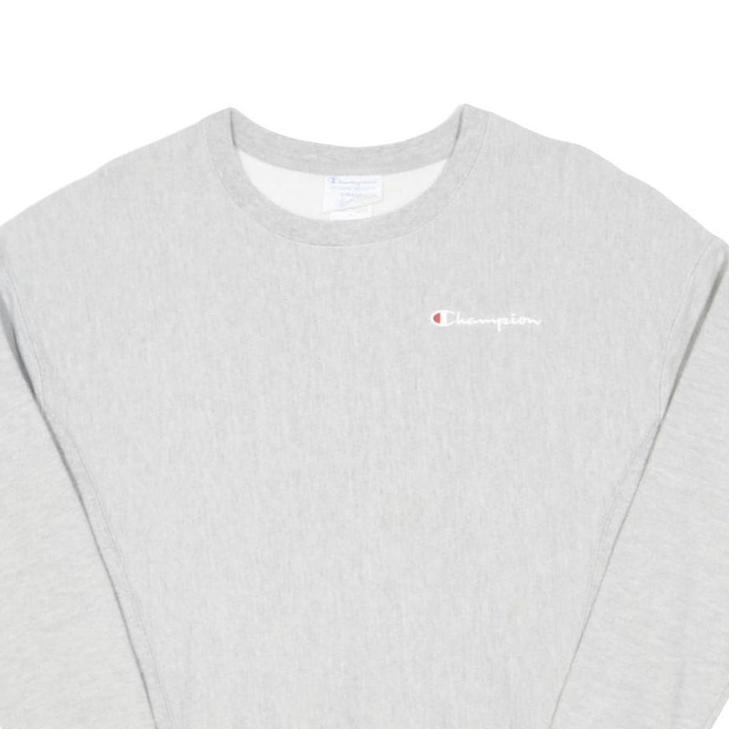 CHAMPION REVERSE WEAVE Womens Grey Sweatshirt Crew Neck S Cotton Blend