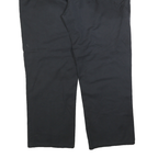 DICKIES Mens Regular Fit Black Cotton Blend Zip Trousers W42 L32 Workwear Casual
