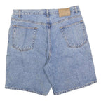 MEMBERS MARK Mens Denim Blue Casual Shorts L W36 Classic Fit Cotton Blend