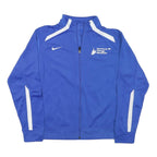 NIKE Womens Blue & White Chicago Marathon Zip Jacket XL Polyester Blend