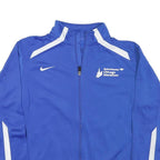 NIKE Womens Blue & White Chicago Marathon Zip Jacket XL Polyester Blend