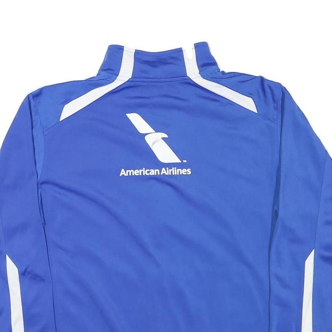 NIKE Womens Blue & White Chicago Marathon Zip Jacket XL Polyester Blend