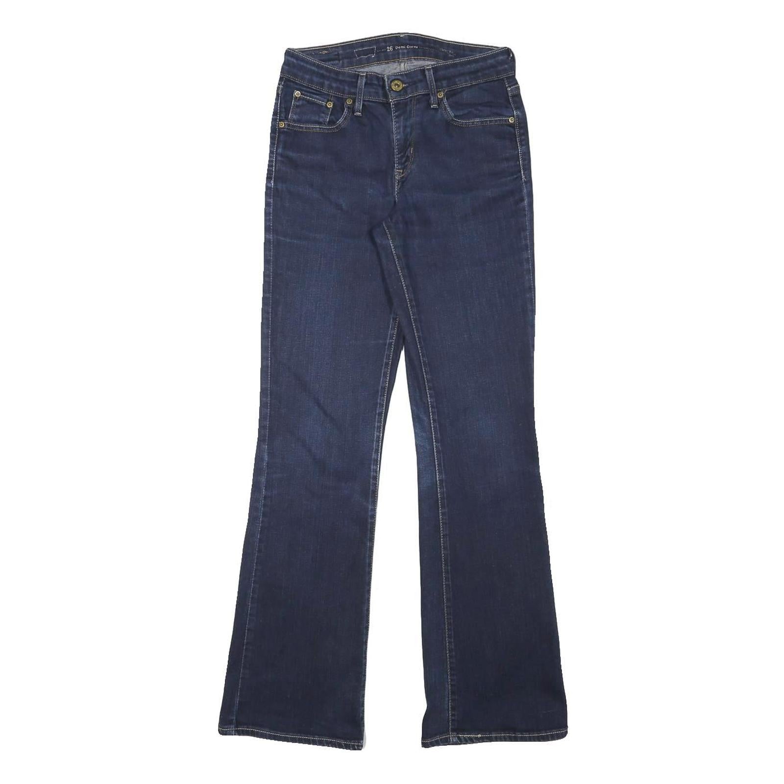 LEVI'S Womens Jeans Blue Regular Flared Denim Medium W24 L29 Classic Style