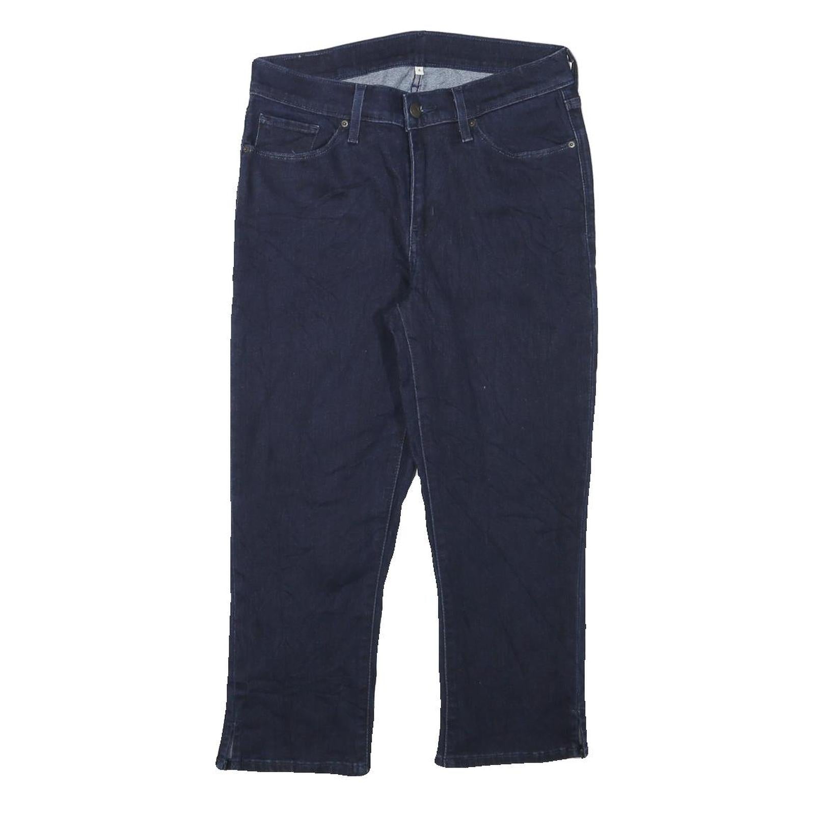 LEVI'S Womens Regular Fit Blue Denim Jeans W28 L21 Classic Cotton Blend Zip