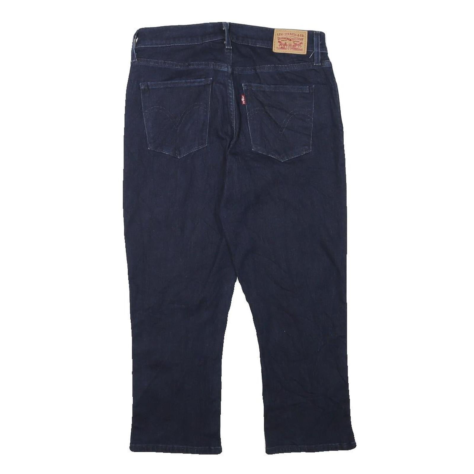 LEVI'S Womens Regular Fit Blue Denim Jeans W28 L21 Classic Cotton Blend Zip