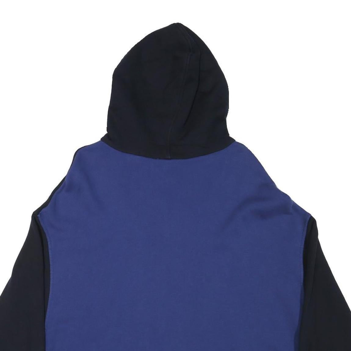 MARC O'POLO Womens Black & Blue Cotton Blend Hoodie S ¼ Zip Casual Sweatshirt