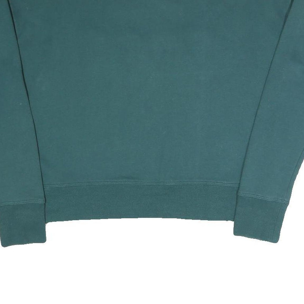 DKNY Womens Green Crew Neck XS Cotton Blend Sweatshirt Pullover DKNY Logo