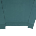 DKNY Womens Green Crew Neck XS Cotton Blend Sweatshirt Pullover DKNY Logo