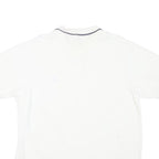 NAUTICA Mens White Polo Shirt L Cotton Blend Short Sleeve Classic Logo