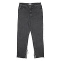 NEW LOOK Womens Grey Denim Regular Fit Straight Leg Cotton Blend Jeans W33 L32