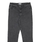 NEW LOOK Womens Grey Denim Regular Fit Straight Leg Cotton Blend Jeans W33 L32