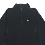 NIKE Mens Black Plain Pullover Crew Neck Basic Knit S Sports Jumper Polyester