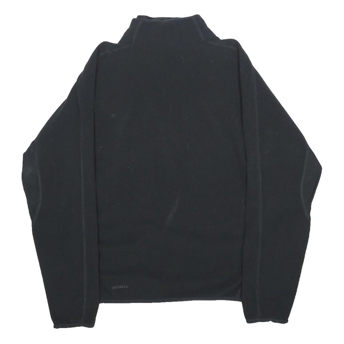 NIKE Mens Black Plain Pullover Crew Neck Basic Knit S Sports Jumper Polyester