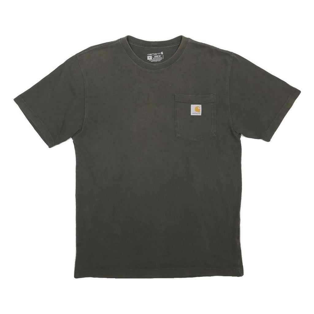 CARHARTT Mens Black Graphic T-Shirt S Short Sleeve Crew Neck Workwear