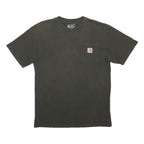 CARHARTT Mens Black Graphic T-Shirt S Short Sleeve Crew Neck Workwear