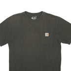 CARHARTT Mens Black Graphic T-Shirt S Short Sleeve Crew Neck Workwear