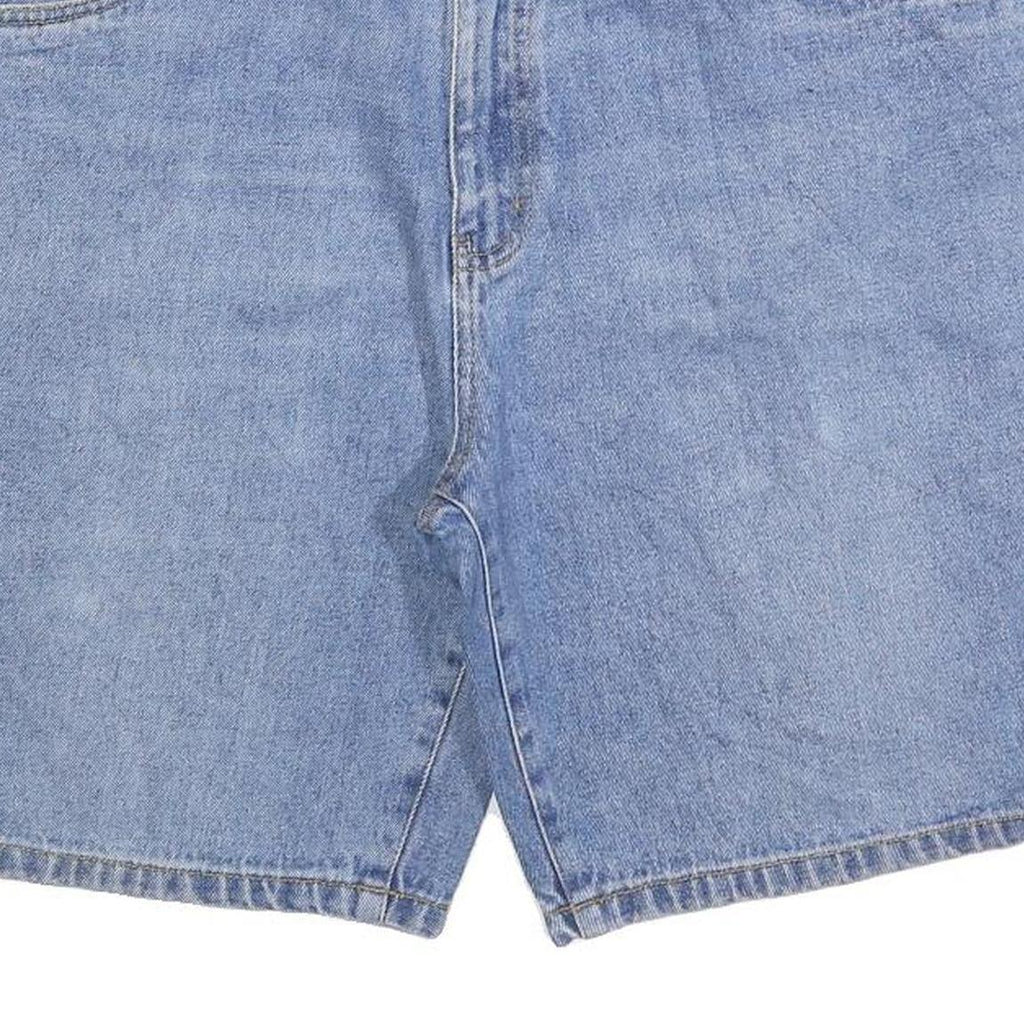 BIAGGINI Mens Denim Blue Cotton Blend Casual Shorts XL W38 Relaxed Fit