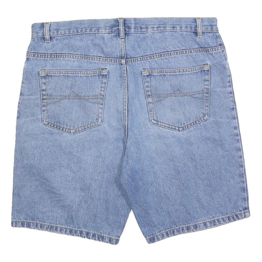 BIAGGINI Mens Denim Blue Cotton Blend Casual Shorts XL W38 Relaxed Fit